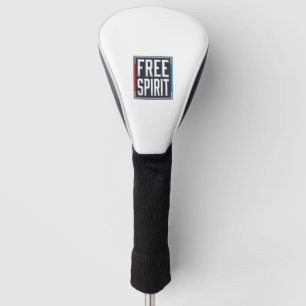 Funda Para Palo De Golf Diseño gráfico de caja espíritu libre patriótico v