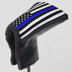 Funda Para Palo De Golf Diseño gráfico simbólico Thin Blue Line US Flag