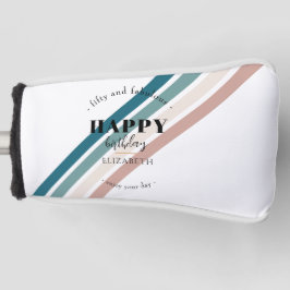Funda Para Palo De Golf Diseño Minimalista de cumpleaños en colores pastel