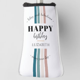 Funda Para Palo De Golf Diseño Minimalista de cumpleaños en colores pastel