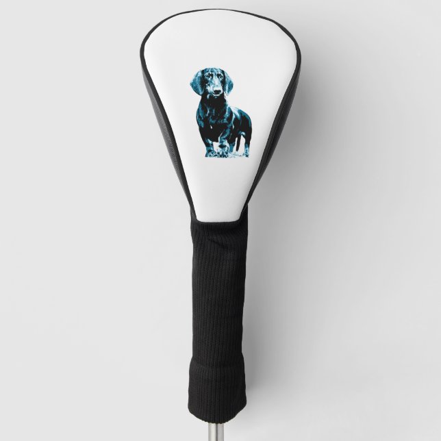 Funda Para Palo De Golf Diseño moderno de dachshund (Anverso)