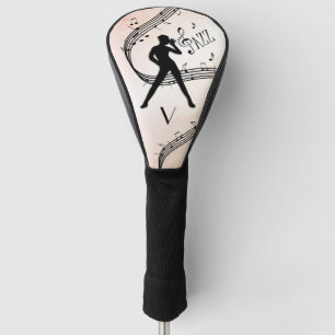 Funda Para Palo De Golf Diseño musical de Jazz Dance Monograma