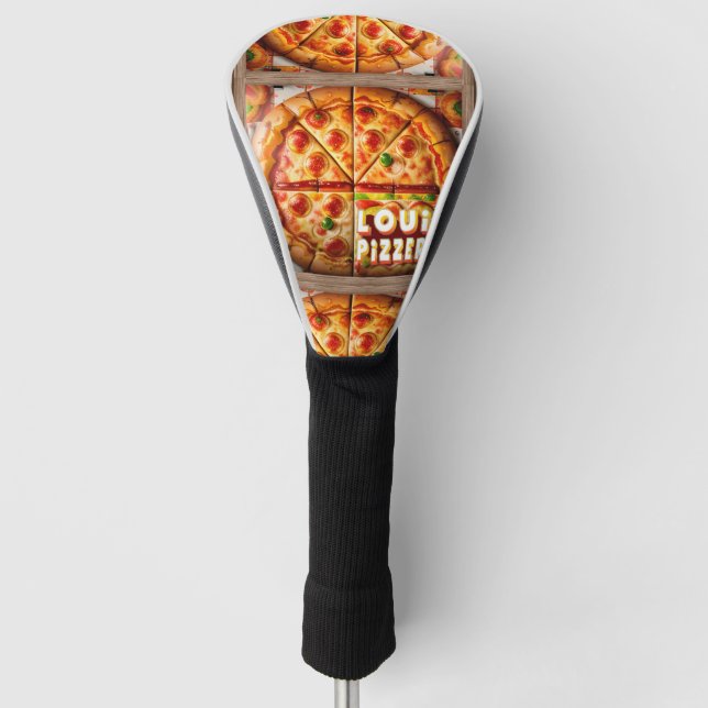 Funda Para Palo De Golf Diseño Pizza Pizzeria (Anverso)