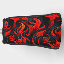 Diseño rojo y negro