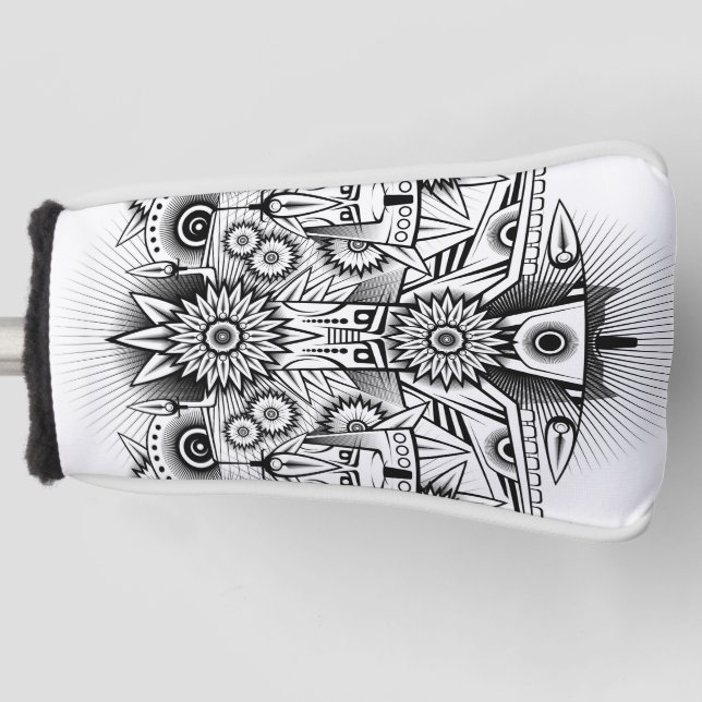 Funda Para Palo De Golf Diseño tribal artístico (Anverso)