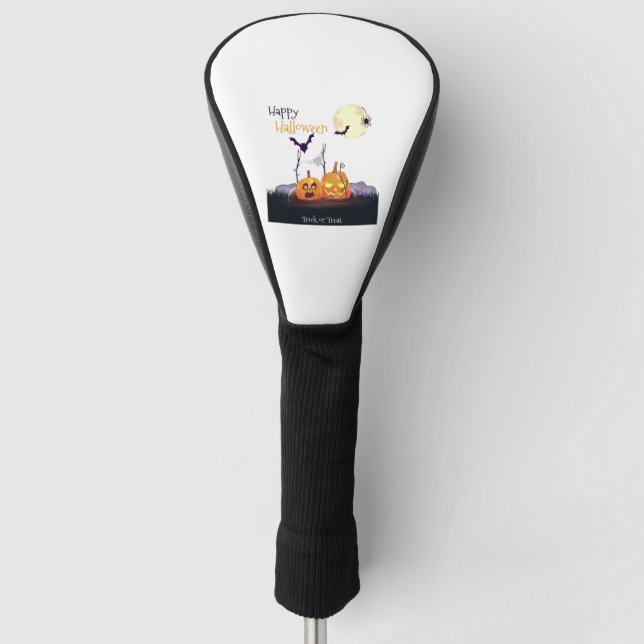 Funda Para Palo De Golf Disfraz Axolotl de Halloween Feliz Halloween (Anverso)