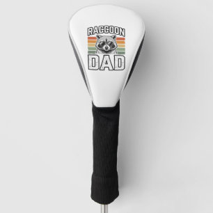 Funda Para Palo De Golf Disfraz de mapache vintage grabado diseño vectoria