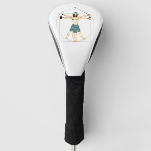 Funda Para Palo De Golf Diversión golfing el hombre de Vitruvian de