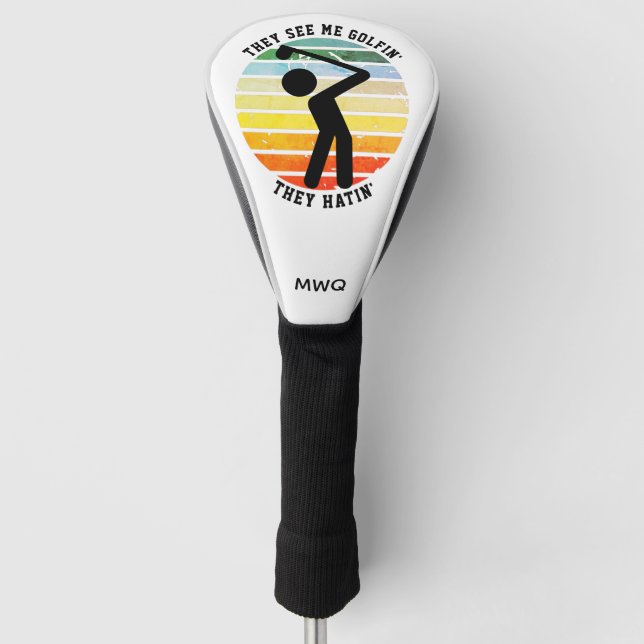 Funda Para Palo De Golf Diversión ME VEN JUGANDO GOLF, ME ODIAN Jubilado (Anverso)