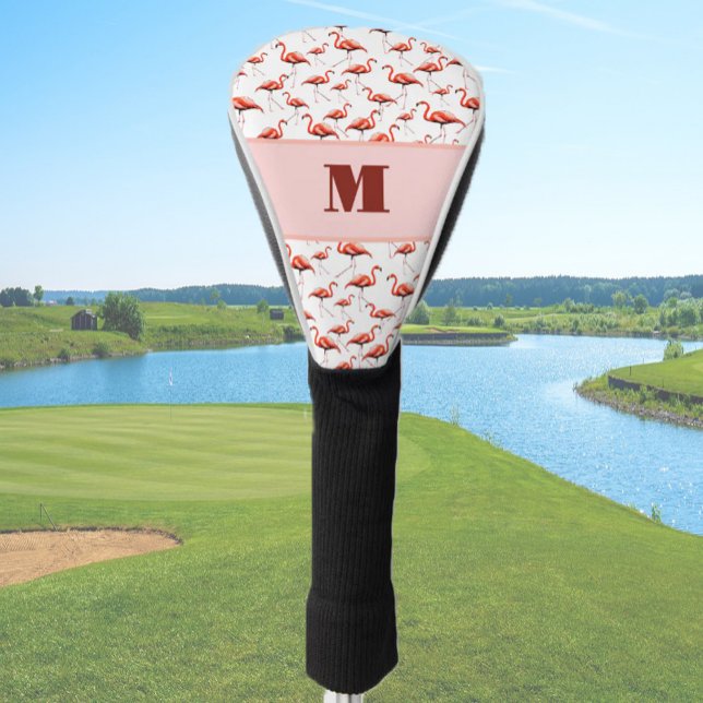 Funda Para Palo De Golf Divertidas mujeres en monograma personalizado rosa (Subido por el creador)