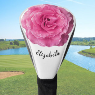 Funda Para Palo De Golf Divertido regalo floral personalizado para su nomb