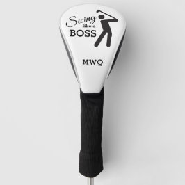 Funda Para Palo De Golf Diviértete CON UN SWING COMO UN JEFE Driver Monogr