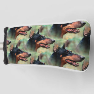 Funda Para Palo De Golf Doberman Pinscher en los bosques