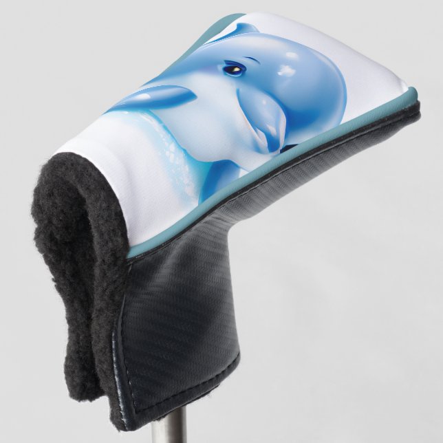 Funda Para Palo De Golf Dolphin Adorable Blue Baby (Anverso 3/4)
