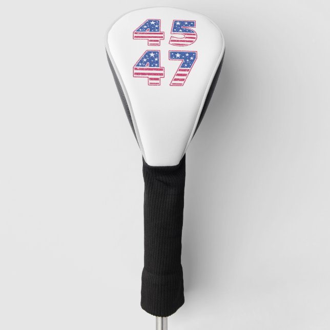 Funda Para Palo De Golf Donald Trump 45-47 (Anverso)