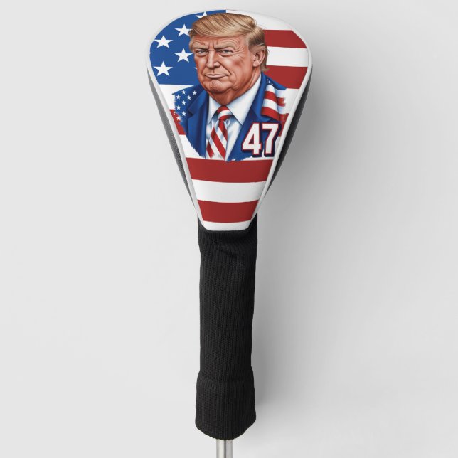 Funda Para Palo De Golf Donald Trump, ganador de la presidencia de 2024 -  (Anverso)