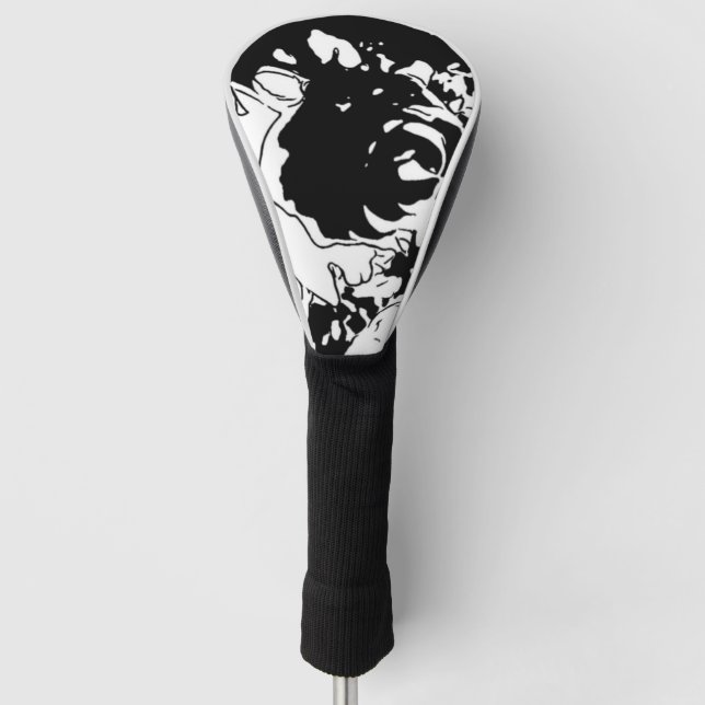 Funda Para Palo De Golf Doodle de Flor (Anverso)