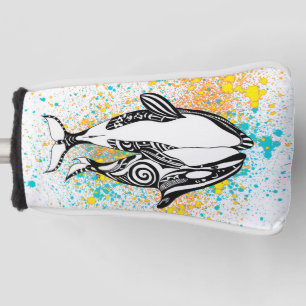 Funda Para Palo De Golf Dos ballenas orcas color espoleta