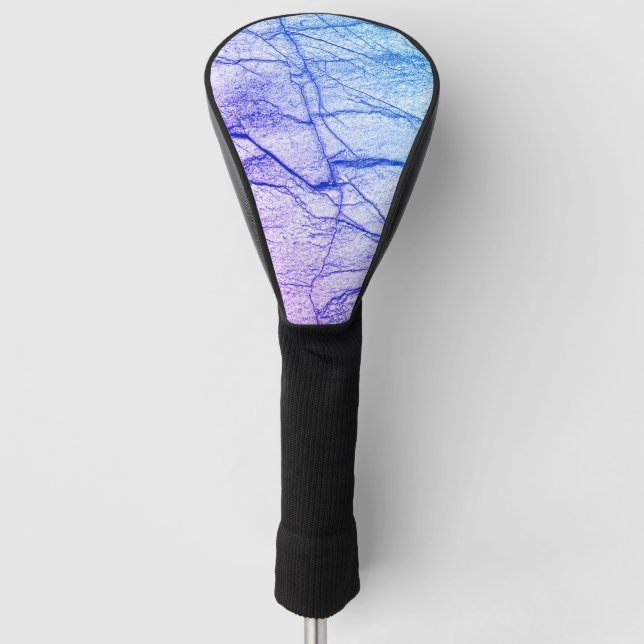 Funda Para Palo De Golf Dos Tone Purple Marble Look (Anverso)