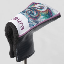 Funda Para Palo De Golf Dragón colorido