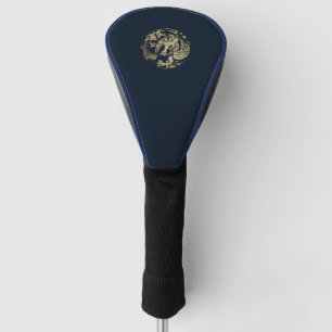 Funda Para Palo De Golf Dragón de oro