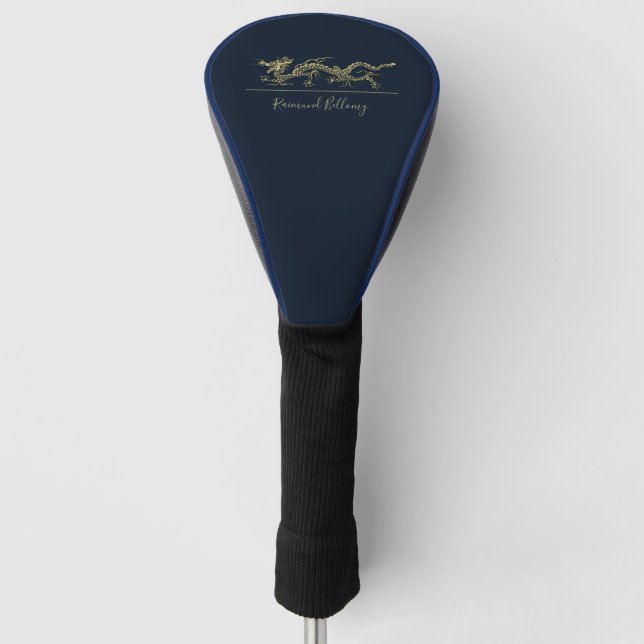 Funda Para Palo De Golf Dragón elegante (Anverso)