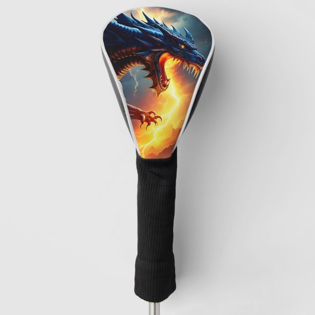 Funda Para Palo De Golf Dragon Fire Lightning Fight Two (Anverso)