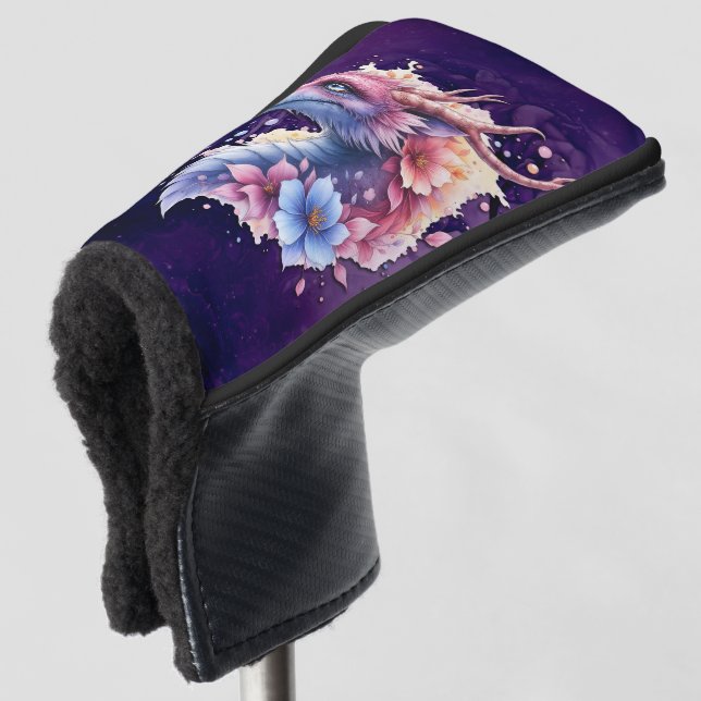 Funda Para Palo De Golf Dragón Guardián Suave.  (Anverso 3/4)