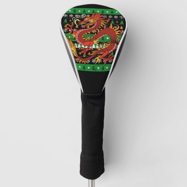 Funda Para Palo De Golf Dragon Ugly Navidades (Anverso)