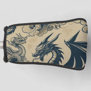 Funda Para Palo De Golf Dragones anticuados de fantasía