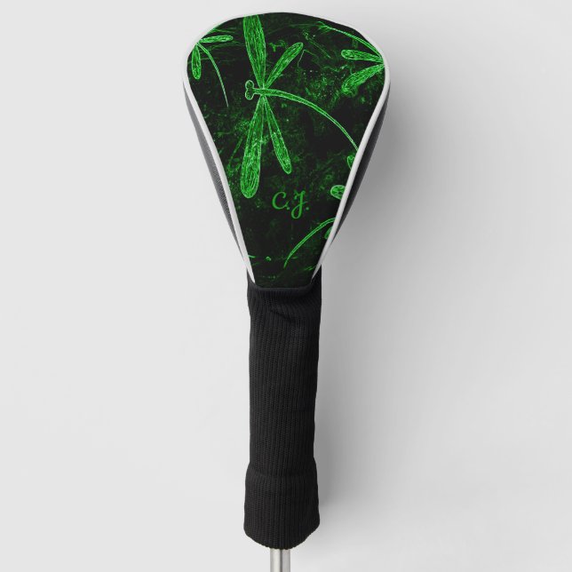 Funda Para Palo De Golf Dragonfly Neon Green (Anverso)