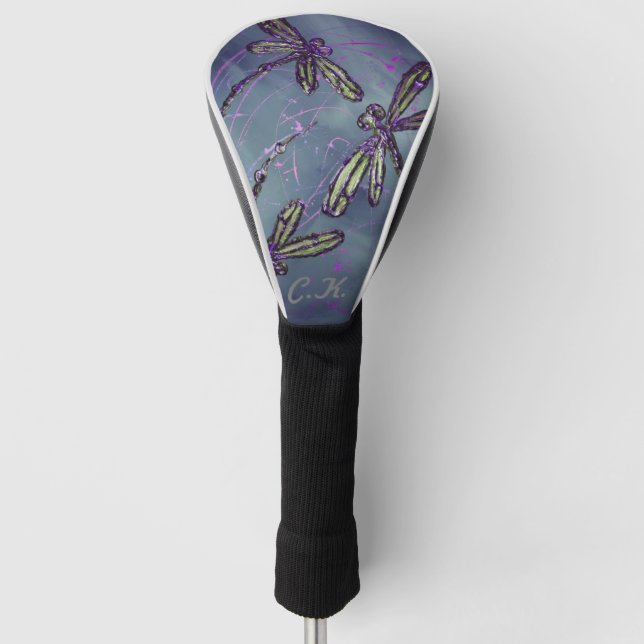 Funda Para Palo De Golf Dragonfly Purple Night Flit (Anverso)