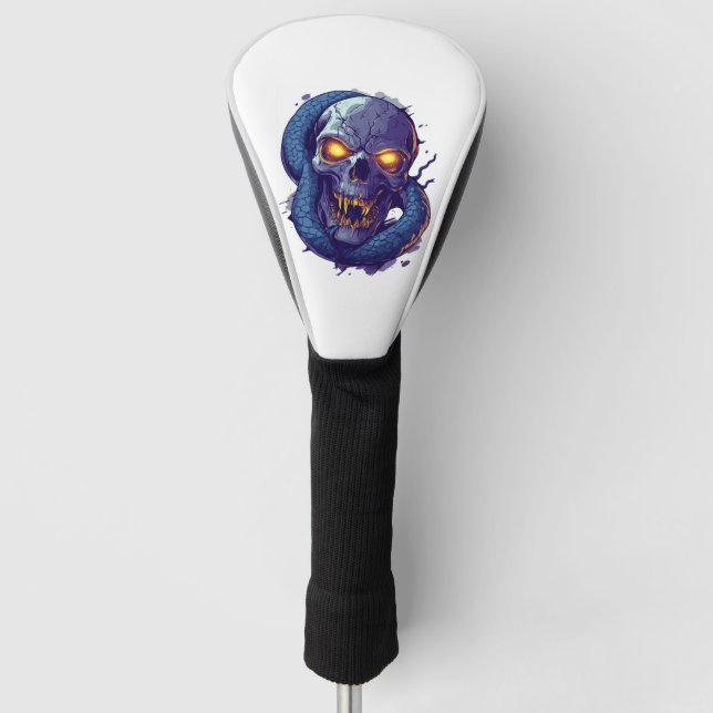 Funda Para Palo De Golf Duelo de cráneo y serpiente (Anverso)