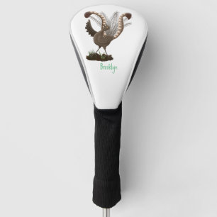 Funda Para Palo De Golf Dulce feliz ilustración de dibujos animados del av