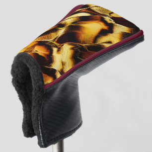 Funda Para Palo De Golf Dunas raras doradas, con partes quemadas