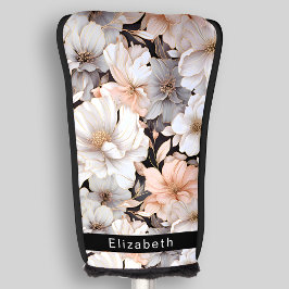 Funda Para Palo De Golf Durazno Bonito y Peonía Blanca Personalizados