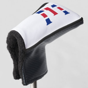 Funda Para Palo De Golf E Monograma sobrepuesto en el pcnt de la bandera d