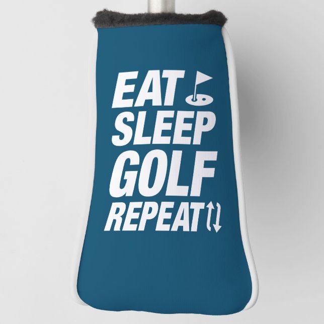 Funda Para Palo De Golf Eat Sleep Golf Repeat (Girar 90)