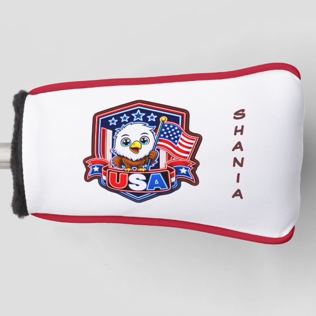 FUNDA PARA PALO DE GOLF EE. UU. (Anverso)
