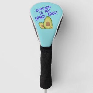 Funda Para Palo De Golf El aguacate es mi fruta espiritual con la tipograf