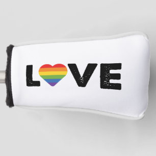 Funda Para Palo De Golf El amor al orgullo es amor igualdad gay arcoiris L