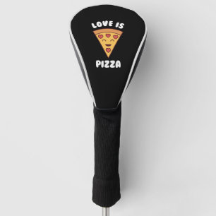 Funda Para Palo De Golf El amor es Pizza Toddler Día de San Valentín Kawai