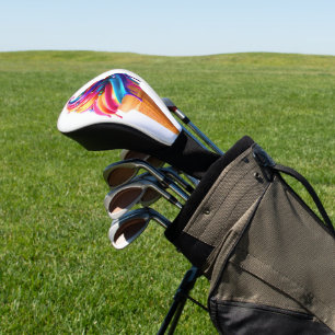 Funda Para Palo De Golf El clásico cono de helado vibrante de SlipperyJoe 