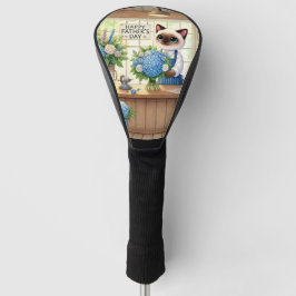 Funda Para Palo De Golf El día del padre feliz del gato para los amantes d