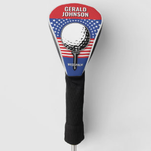 Funda Para Palo De Golf El diseño patriótico del golf en Estados Unidos