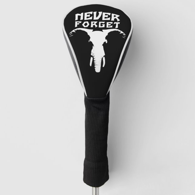 Funda Para Palo De Golf El elefante nunca se olvida (Anverso)