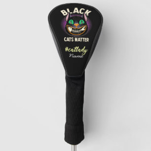 Funda Para Palo De Golf El gato negro es materia para la dama del gato Gol
