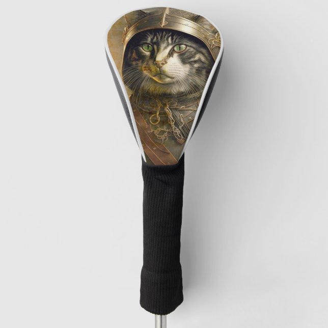Funda Para Palo De Golf El gato Samurai. (Anverso)