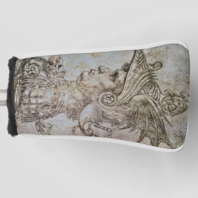 Funda Para Palo De Golf El guerrero con cascos de Leonardo (Anverso)