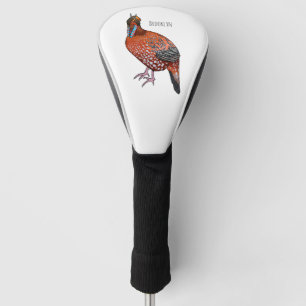 Funda Para Palo De Golf El ilustracion de personalizado de aves de Cabot